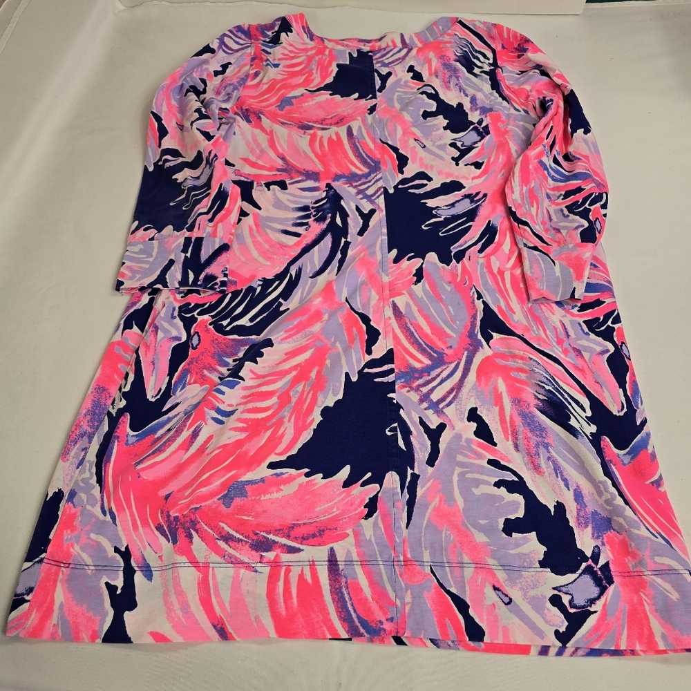 Lilly Pulitzer Merrit Dress True Blue Paradise Point XL - Picture 5 of 5